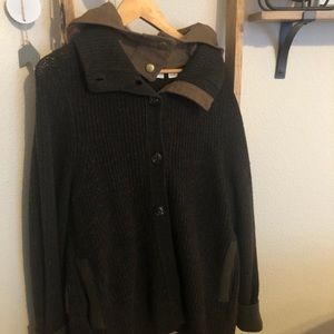 Anthropologie hooded sleeping on snow sweater